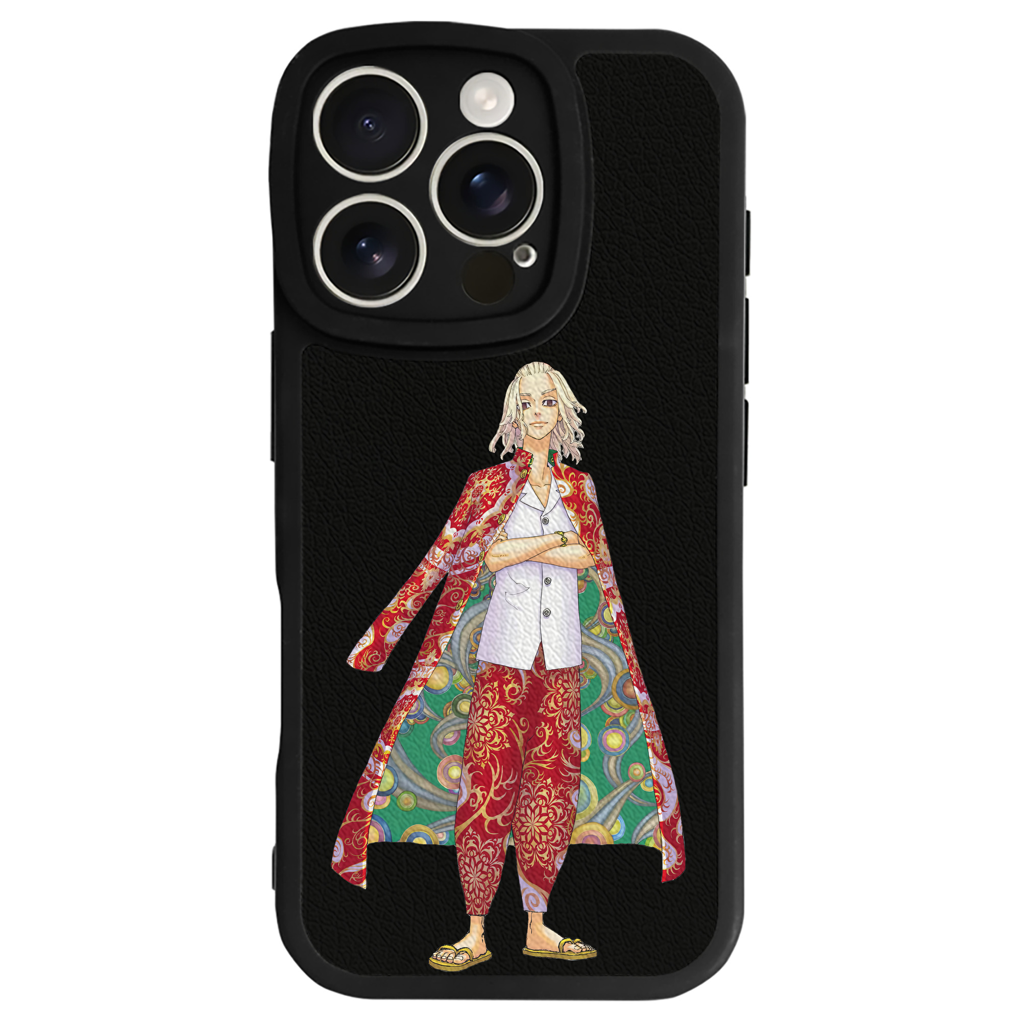 （画像用） 東京リベンジャーズ Tokyo Revengers 【iPhone 16シリーズ対応】シリコンスマホケース（レザー調） 材質：シリコン